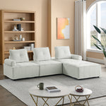 L-Shape Modular Sectional Sofa, DIY Combination, Chenille W487S00185-djyc