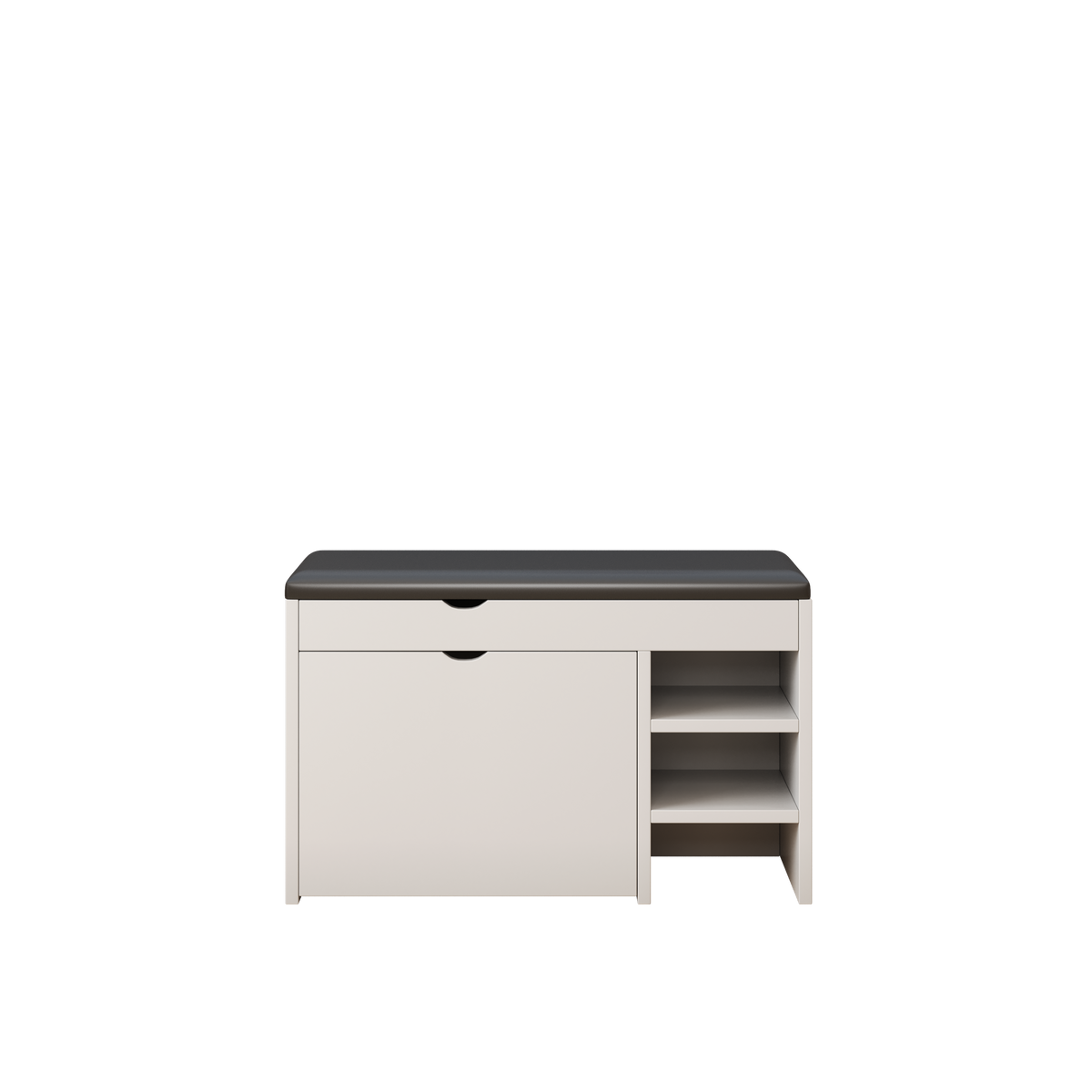 31.49 inches white shoe stool, soft cushion, soft and comfortable cushion, can be placed in the door, bedroom and other scenes W1278P185557-djyc