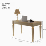Elegant Solid Wood Desk with Drawers - Stylish Home Office Furniture for Productive Workspaces fjfn-5279