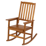 Acacia Indoor Rocking Chair, Outdoor Solid Wood Patio Furniture New Style Light Brown W2640P209680-djyc