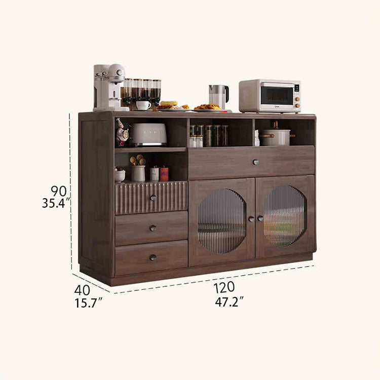 Sleek Glass-Top Cabinet with Modern Storage Solutions for Your Home hlxl-4416