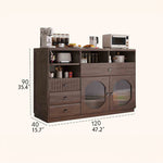 Sleek Glass-Top Cabinet with Modern Storage Solutions for Your Home hlxl-4416