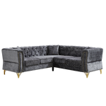 81.5-Inch Chenille Corner Sofa , L-Shaped Sectional Couch, 5-Seater Corner Sofas with 3 Cushions for Living Room, Bedroom, Apartment, Office W834S00262-djyc