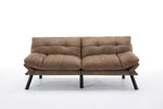 Leatehr Feeling Brown Convertible Folding Modern sofa Bed W570P168045-djyc