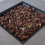 50000 BTU, CSA Certification SquareGas Fire Table ,Contain 5 kg Lava Stone And Rainproof Cover,Magnesium Oxide Wood Grain Surface Finished,More Suitable for Outdoor Garden Backyard and Durable W2734P194105-djyc