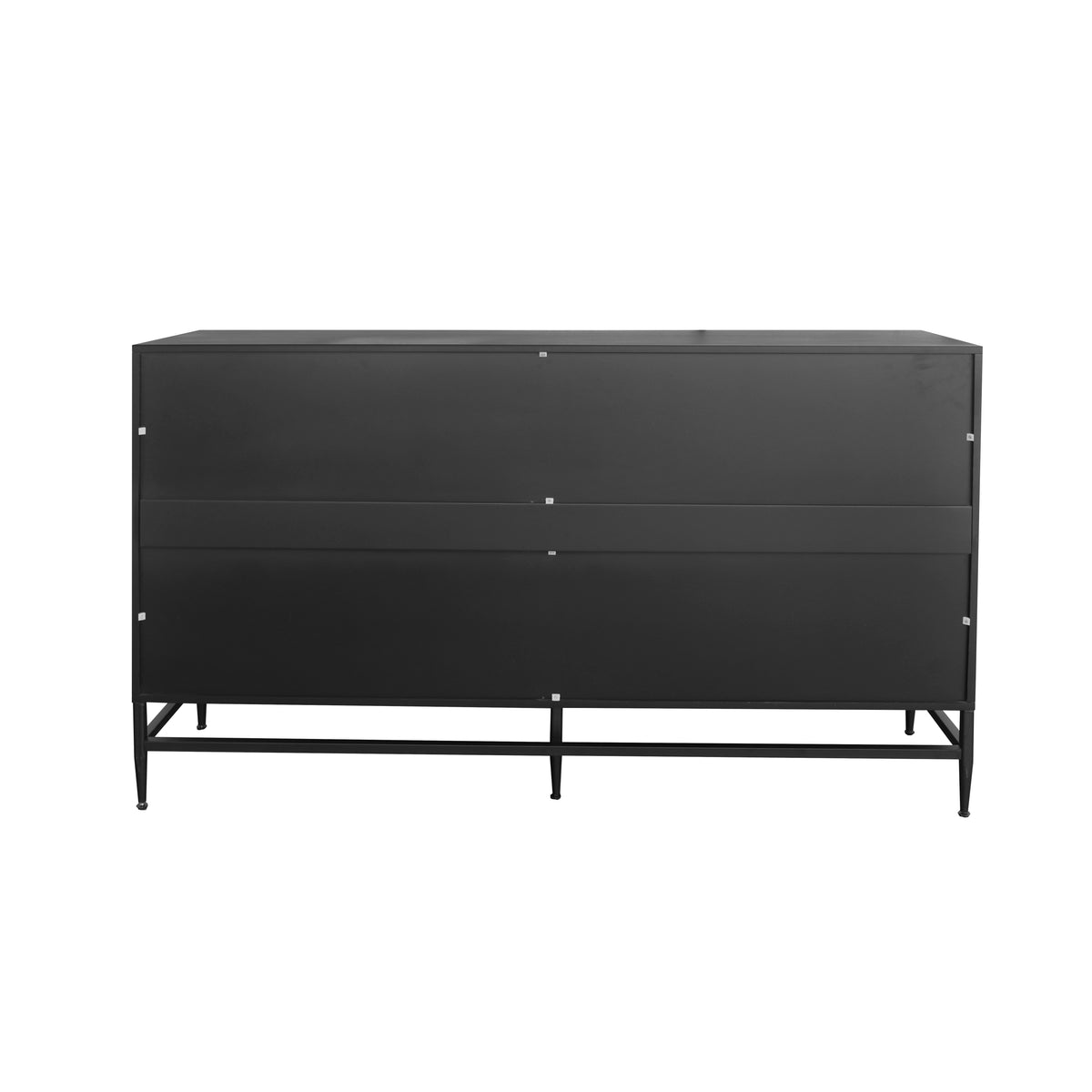 Accent Black Lacquered 4 Door Wooden Cabinet Sideboard Buffet Server Cabinet Storage Cabinet, for Living Room, Entryway, Hallway, Office, Kitchen and Dining Room W1435133315-djyc