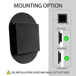 20x34 Inch Oval Recessed Medicine Cabinet, Metal Framed Bathroom Wall Cabinet with Mirror and Adjustable Shelves, Wall Mirror with Storage for Bathroom, Matte Black W1435P201160-djyc