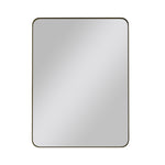 Wall Mirror 24x36 Inch Black Rectangular Mirror Metal Framed Mirror Vanity Mirror Dressing Mirror, for Bathroom, Living Room, Bedroom Wall Decor W1435P151589-djyc