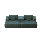 55-inch Chenille Sponge Sofa Lounge Chair,No Assembly Required,Fluffy Modern Sleeper Chair for Indoor Living Room Bedroom W834P221022-djyc