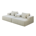 55-inch Chenille Sponge Sofa Lounge Chair,No Assembly Required,Fluffy Modern Sleeper Chair for Indoor Living Room Bedroom W834P221020-djyc