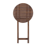 3-Piece Acacia Wood Bistro Set, Wooden Folding Patio Furniture for Garden Backyard Balcony Porch w/ 1 Coffee Table and 2 Foldable Chairs, Natural Stained W2640P209682-djyc