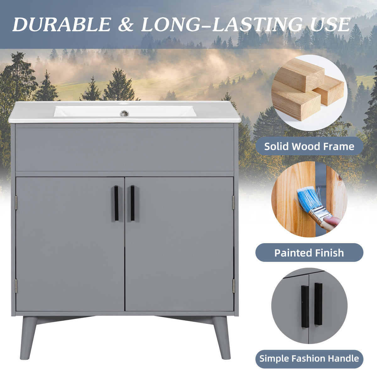 Bathroom vanity Set, Combo Cabinet, Bathroom Storage Cabinet W1390130784-djyc