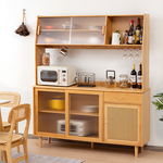 Modern Solid Wood Dining Chair in Faux Leather – Black, Brown, or White fjnl-1595