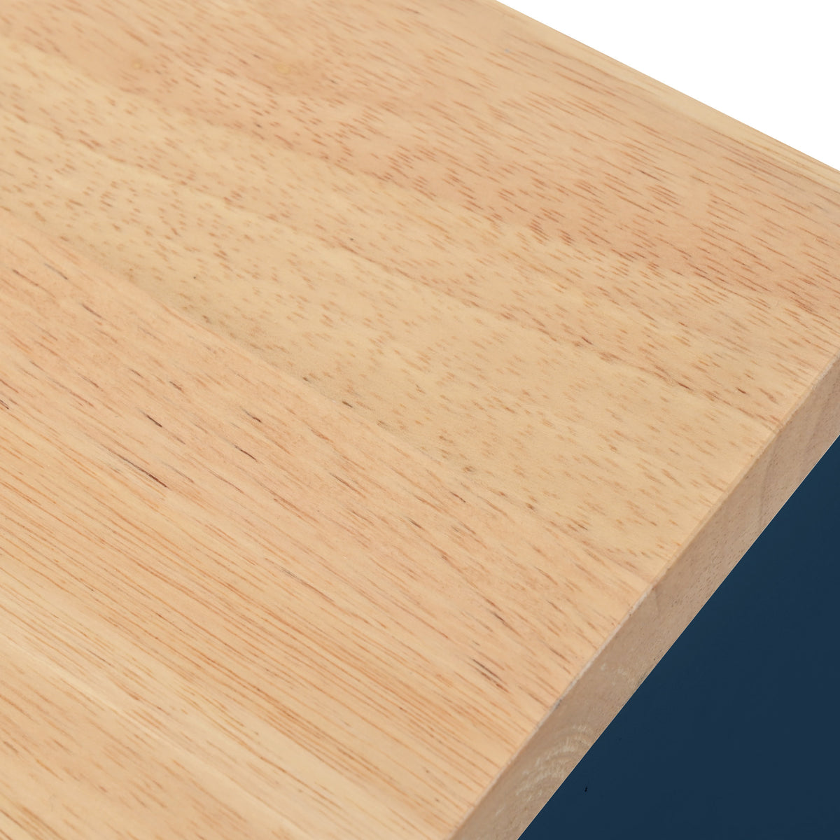 K&K Rolling Kitchen Island With Extended Table, Kitchen Island on Wheels with LED Lights,Power Outlets and 2 Fluted Glass Doors, Kitchen Island with a Storage Compartment and Side 3 Open Shelves, Navy WF316018AAN-djyc