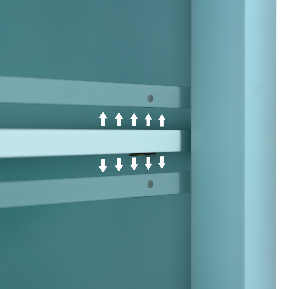 Kitchen Cart with Rubber wood Drop-Leaf Countertop, Concealed sliding barn door adjustable height,Kitchen Island on 4 Wheels with Storage Cabinet and 2 Drawers,L52.2xW30.5xH36.6 inch, Mint Green SK000001AAE-djyc