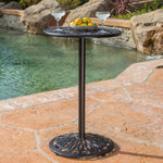 Versatile Copper Finish Bar Table – Elegant and Durable, Perfect for Drinks or Plants, Weather-Resistant Design 52473-djyc
