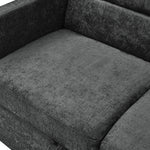 Loveseats Sofa Bed with Pull-out Bed,Adjsutable Back and Two Arm Pocket,Black (54.5"x33"x31.5") W48766865-djyc