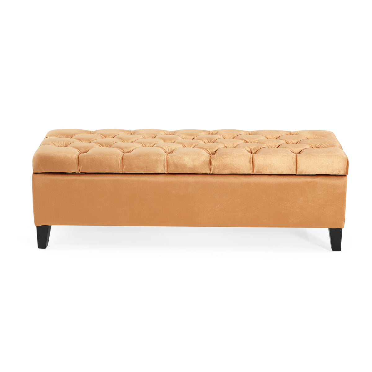 Contemporary Button-Tufted Storage Ottoman Bench with Diamond Stitching – Versatile Seating & Hidden Storage N757P245683O-djyc