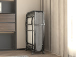 Metal Folding Bed Frame with Foam Mattress of Pockets, Easy Storage and Movable with 4 Castors W1960P162794-djyc