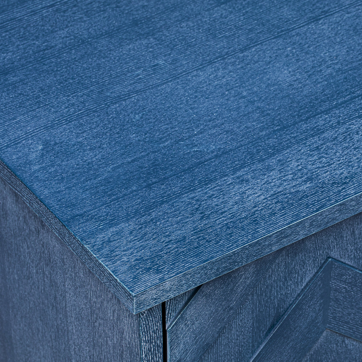 K&K 51.2"W 3D Wave Stripes Ash Veneer(Not Cheap Paper) Kitchen Island with Drop Leaf, Farmhouse Kitchen Island on Wheels with Internal Storage Rack, Rolling Kitchen Cart (Navy Blue) N707P207915E-djyc