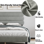 Queen Bed Frame with Headboard,Sturdy Platform Bed with Wooden Slats Support,No Box Spring,Mattress Foundation,Easy Assembly W1793140482-djyc