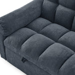 Loveseats Sofa Bed with Pull-out Bed,Adjsutable Back,Blue+ Grey W487109971-djyc