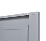 Grey Metal Kitchen Storage Cabinet, Kitchen Pantry Storage Cabinet with Doors and Shelves, Storage Cabinet with Adjustable Leveling Foot for Kitchen, Living Room and Dining Room W328P194191-djyc