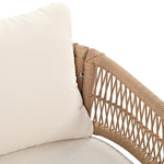 K&K 4-Piece Boho Rope Patio Furniture Set, Outdoor Furniture with Acacia Wood Table, Patio Conversation Set with Deep Seating & Thick Cushion for Backyard Porch Balcony, Beige SK000004AAZ-djyc