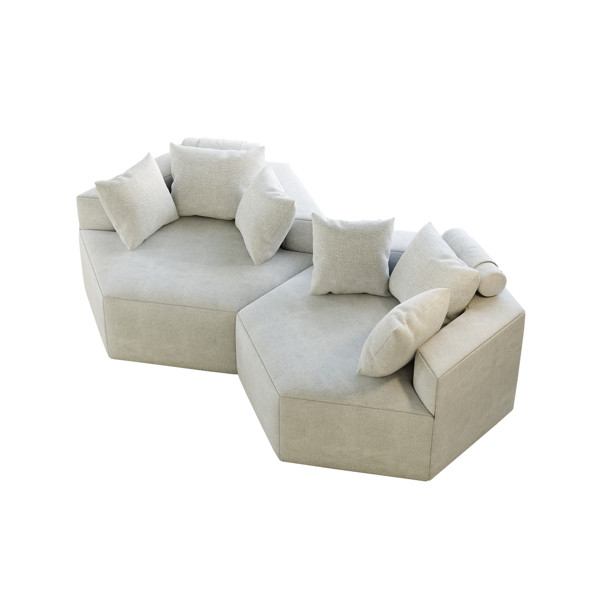 54''L Chenille Sponge single sofa,No Assembly Required,Fluffy Modern Sleeper Chair for Living room, Bedroom, Lounge and Projection Room W834P221045-djyc