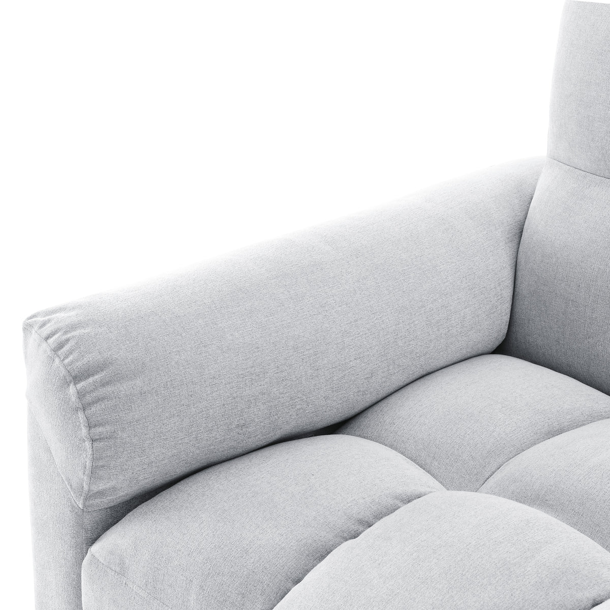 Loveseats Sofa Bed with Pull-out Bed,Adjsutable Back,Light Grey W487109970-djyc