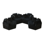 54''L Chenille Sponge single sofa,No Assembly Required,Fluffy Modern Sleeper Chair for Living room, Bedroom, Lounge and Projection Room W834P221047-djyc