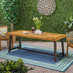 Versatile Acacia Wood Dining Table – Spacious, Durable, and Easy to Maintain for Outdoor Gatherings 65539-djyc