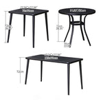 Durable Black WPC Table with Sleek Modern Design for Outdoor and Indoor Use zy-034