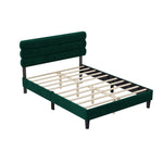 Queen Bed Frame with Headboard,Sturdy Platform Bed with Wooden Slats Support,No Box Spring,Mattress Foundation,Easy AssemblyGreen W1793140484-djyc
