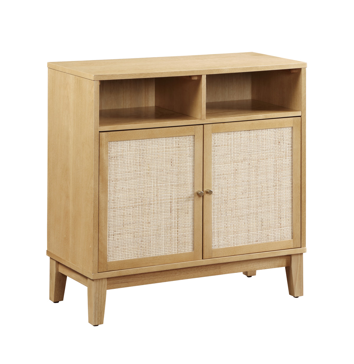 Buffet Cabinet with Storage,Storage Cabinet with Natural Rattan Decorated Doors,Rattan Cabinet with Adjustable Shelf,Sideboard for Living Room,Kitchen,Hallway,2 doors, storage, Natural W1998128705-djyc