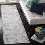 PAYAS Collection 2X8 Ivory / Grey / Traditional Runner Rug-B189P183541