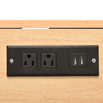 K&K 55.7'' Large Kitchen Island with 2 Drop Leaf,, Rolling Kitchen Cart on 5 Wheels with Power Outlet, Folding Storage Dining Table with Spice & Towel Rack , 3 Drawers, for Kitchen, Dining Room,White N707P186617W-djyc