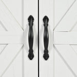 K&K 54.5" Farmhouse Kitchen Island with Power Outlet, Kitchen Storage Islandwith Internal Storage Rack, Drop Leaf, Spice Rack, Rolling Kitchen Cart on Wheels, for Home, Kitchen and Dining Room,White N707P170349W-djyc