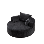 55''L Chenille Sponge single sofa,No Assembly Required,Fluffy Modern Sleeper Chair for Living room, Bedroom, Lounge and Projection Room(Not a swivel chair.) W834P221028-djyc