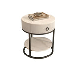 Luxurious Ceramic Sintered Stone Tea Table with Golden Accents - Modern Elegance for Your Living Room fel-2442