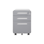 3 Drawer Mobile File Cabinet Under Desk Office,Simple Style Versatile Storage Cabinet for Legal/Letter/A4 Files, 5 Wheel Design Anti-Tilting Cold Rolled Steel Waterproof Moisture-Proof Black W1247P145909-djyc