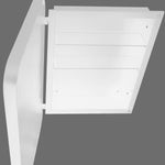 16x24 Inch Recessed White Metal Framed Medicine Cabinet with Mirror and Adjustable Shelves Black Wall Mirror with Storage for Bathroom W1435142930-djyc