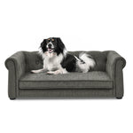 Elegant Rectangle Pet Bed for Medium and Large Dogs, Durable Elevated Dog Sofa Bed, Comfortable Dog Couch, Modern and Stylish Dog Sofa for Large Dogs,Dark grey W487P189544-djyc