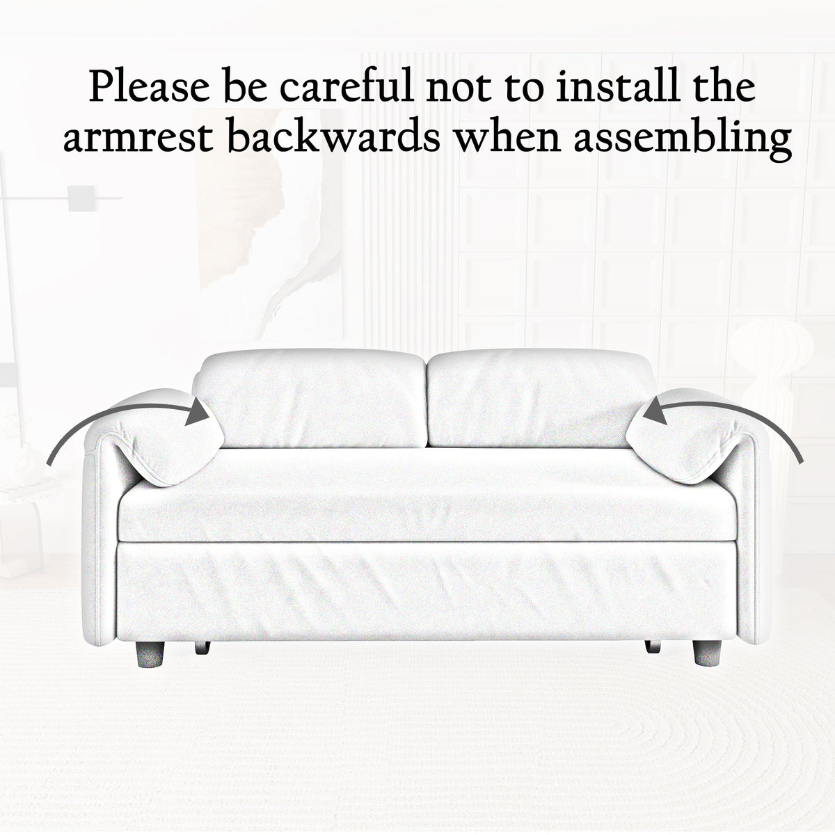 Sofa Showcase: 54" Velvet Blue Sofa Bed – A Dual-Purpose Living Room Gem with a Retractable Bed Option W1278127958-djyc