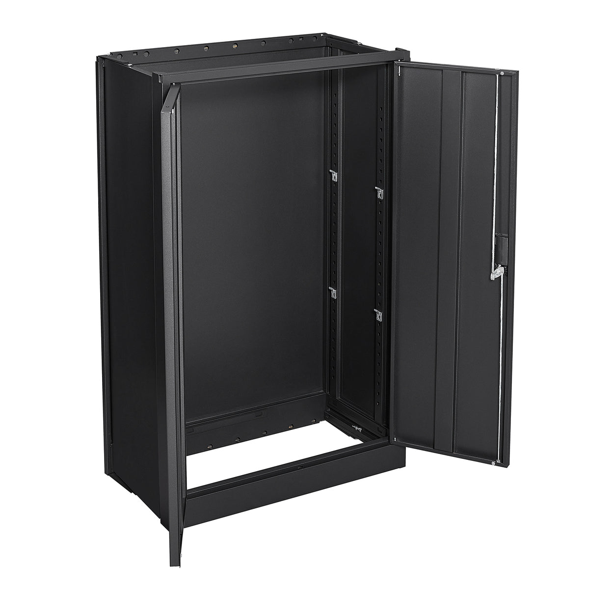 Metal Storage Cabinet with Locking Doors and Adjustable Shelf, Folding Filing Storage Cabinet , Folding Storage Locker Cabinet for Home Office,School,Garage, Black W124747827-djyc
