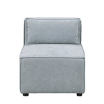 modular sofa Grayish bluechenille fabric,simple and grand, the seat and back is very soft. this is also a KNOCK DOWN sofa W1099P183965-djyc