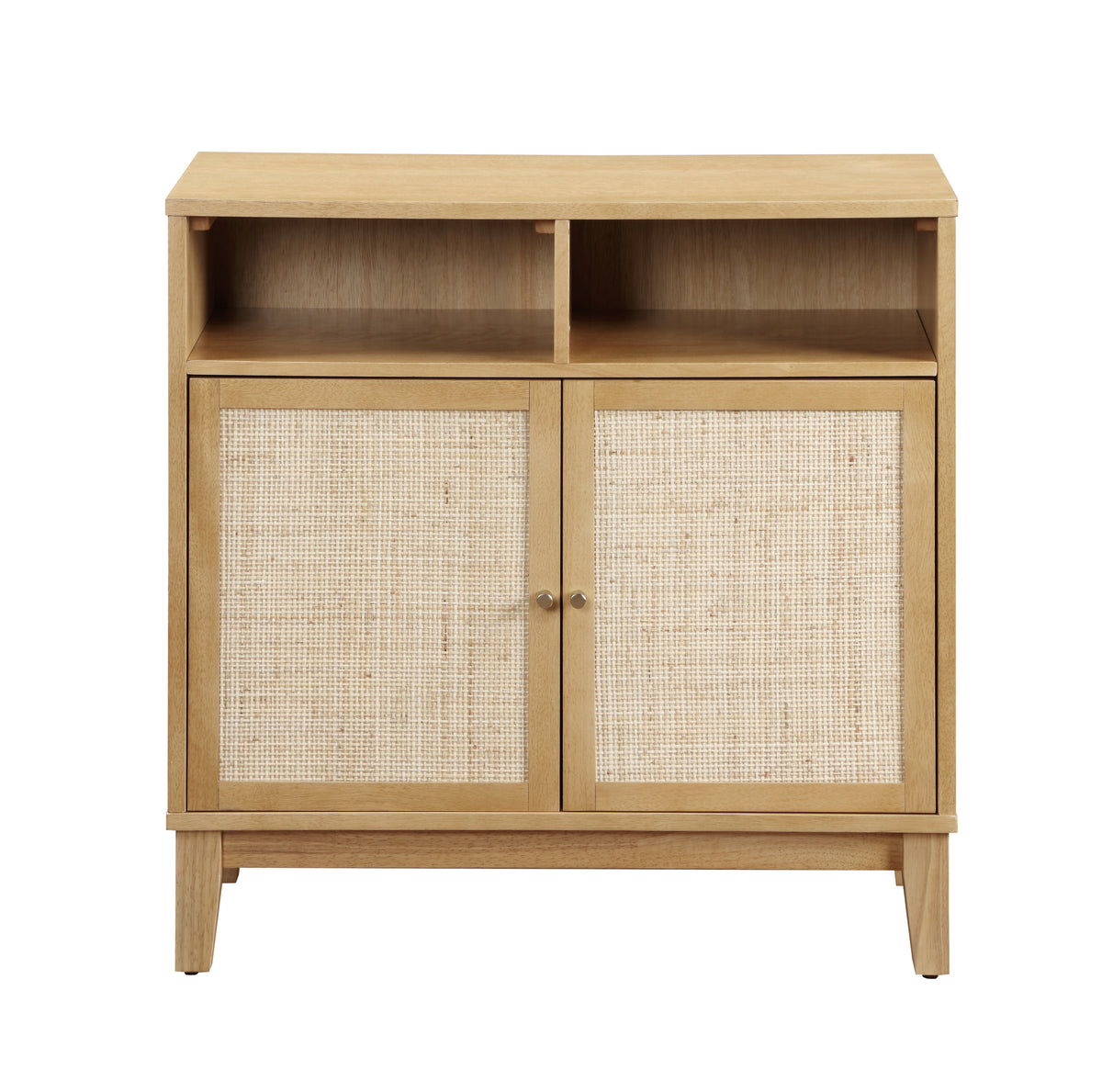 Buffet Cabinet with Storage,Storage Cabinet with Natural Rattan Decorated Doors,Rattan Cabinet with Adjustable Shelf,Sideboard for Living Room,Kitchen,Hallway,2 doors, storage, Natural W1998128705-djyc