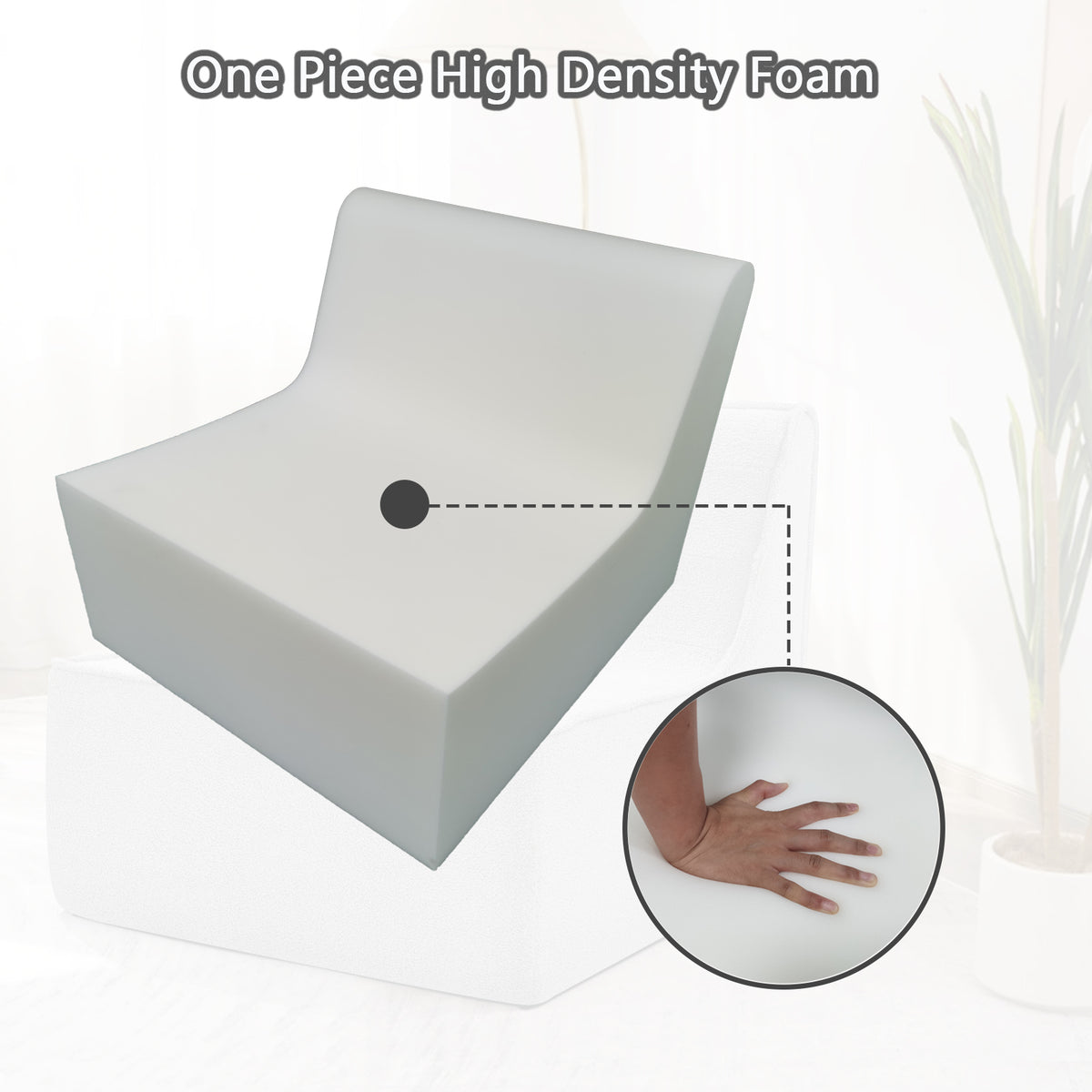 Fireside Chair, Lazy Floor Sofa Couch, Large Bean Bag Chair for Adults with High Resilience Foam for Living Room, Bedroom and Office, Velvet Fabric, Gray W1998P195215-djyc