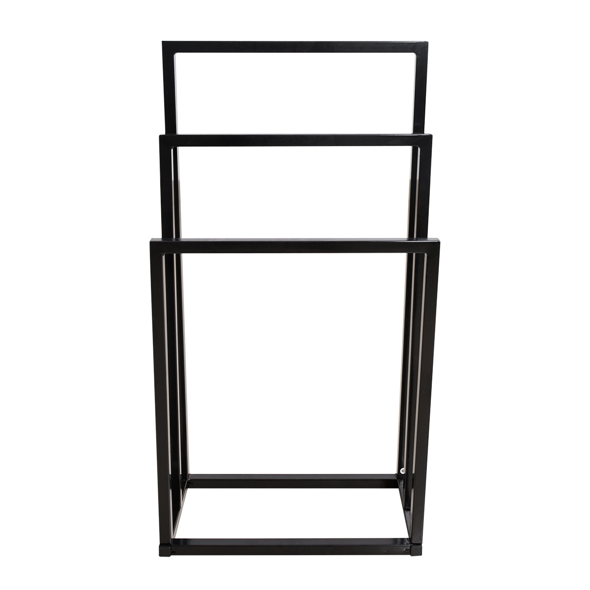 Metal Freestanding Towel Rack 3 Tiers Hand Towel Holder Organizer for Bathroom Accessories, Black W840100842-djyc