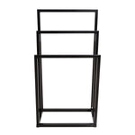 Metal Freestanding Towel Rack 3 Tiers Hand Towel Holder Organizer for Bathroom Accessories, Black W840100842-djyc